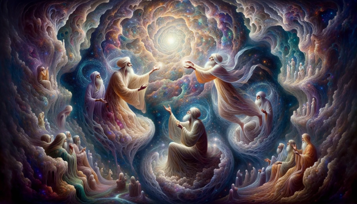 A mystical communion with the divine as portrayed in Ishraqi philosophy.png